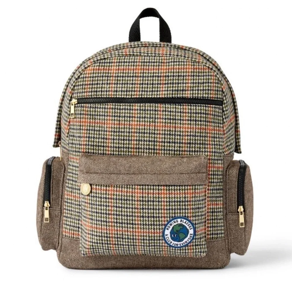 NWT Rowing Blazers x Target Plaid Backpack 17.75
